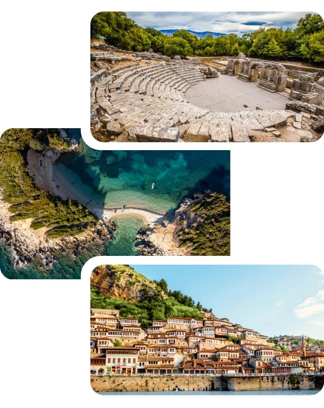 berat, ksamil, butrint