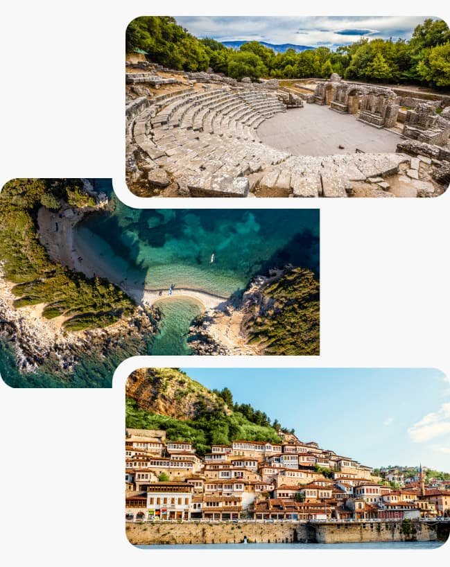 berat, ksamil, butrint